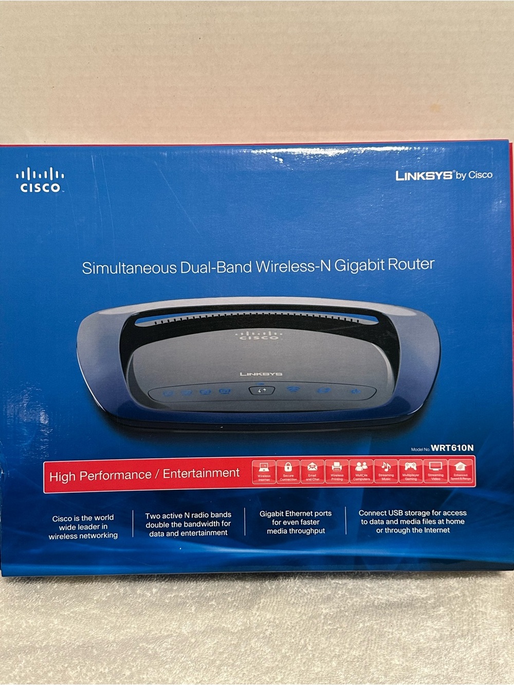 Linksys Dual-Band Wireless-N Gigabit Router WRT610N